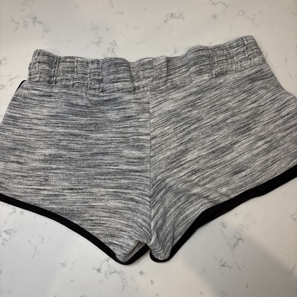 Victoria Secret PINK Mini Booty Sweat Shorts Gray Black Trim Size Small - Picture 4 of 8
